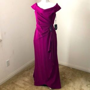 Adrianna Papell Ruffle Gown